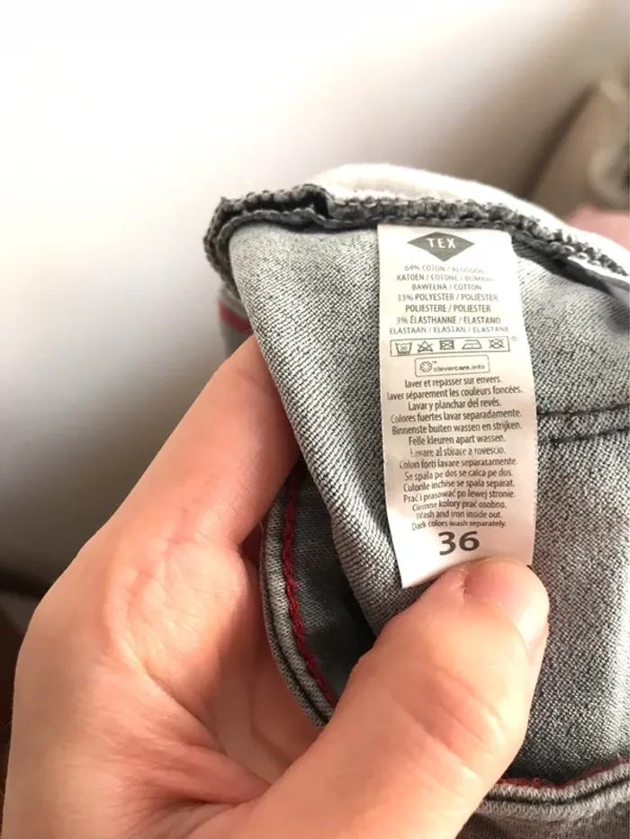 Jean slim gris Tex taille 36 - photo numéro 10