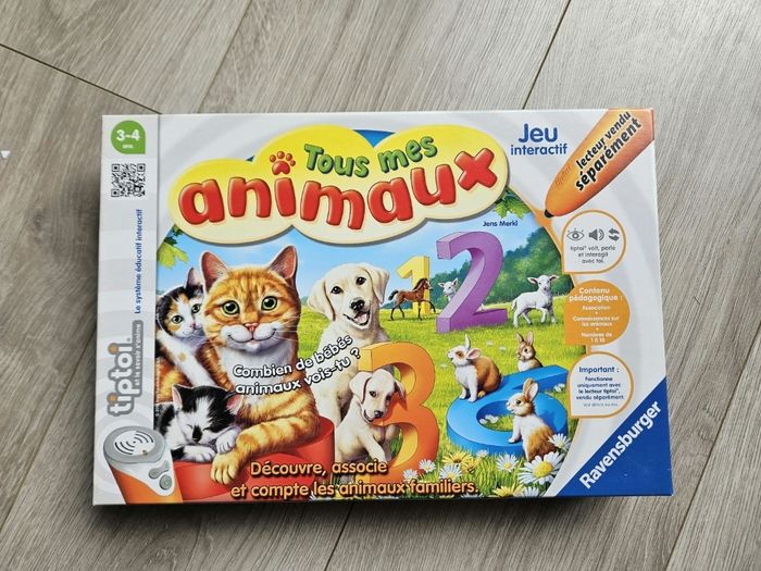 Jeu tip toi tous mes animaux