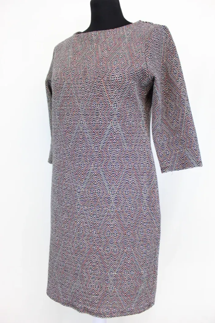 geometrics Robe Camaïeu - Motif Losanges & Fils Brillants - photo numéro 2