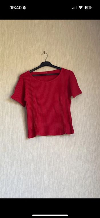 T-shirt rouge épais Taille L