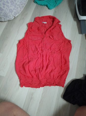 Blouse rouge taille M