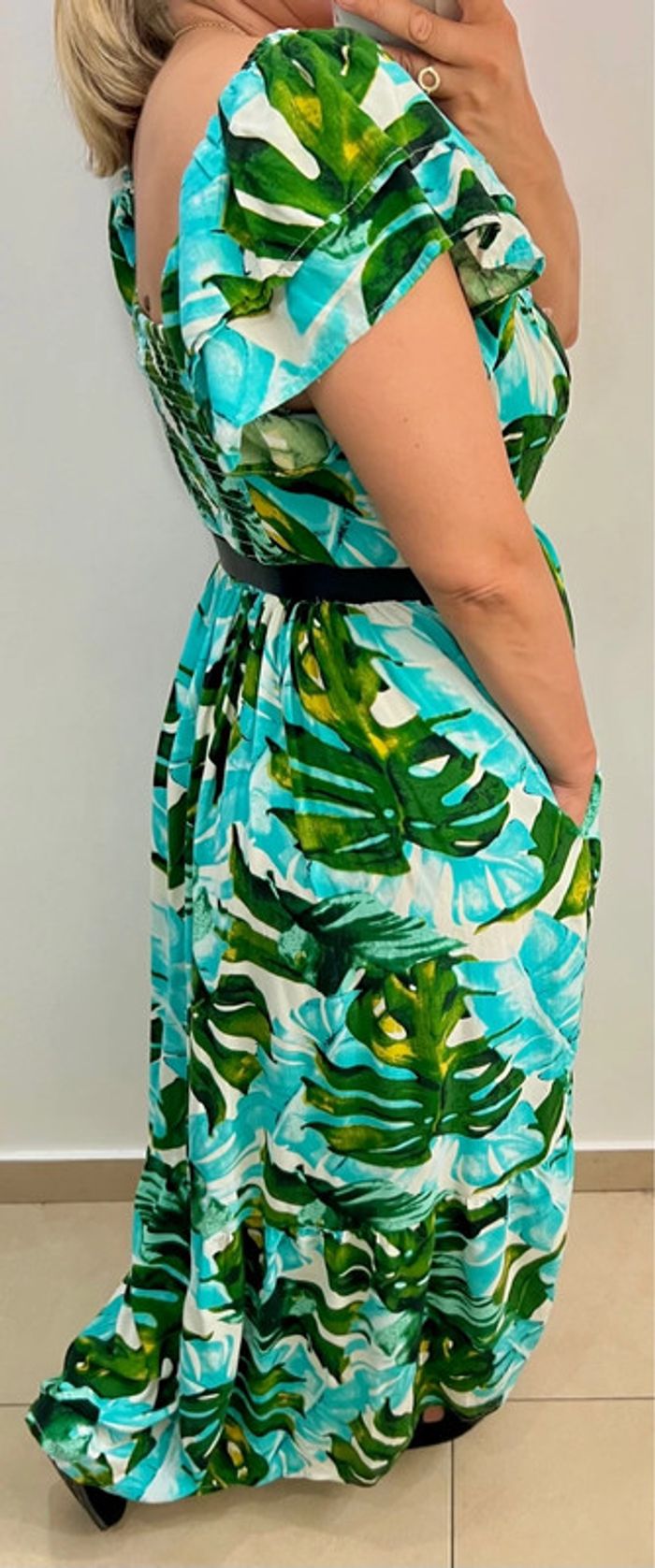 🌿Robe longue imprimée Taille L-XL - photo numéro 6