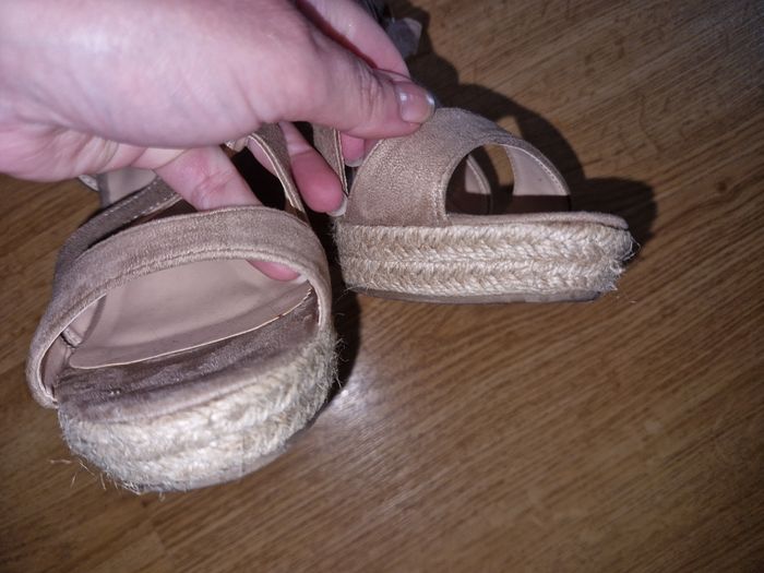 Espadrilles compensées beige pointure 37 - photo numéro 3