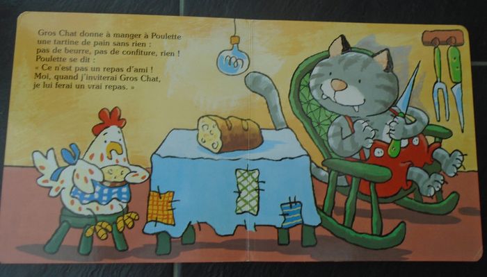 Livre cartonné "Poulette et Gros Chat" - photo numéro 4