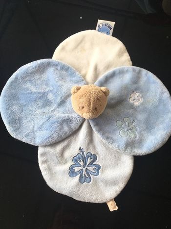 Noukies doudou plat ours ourson bébé enfant