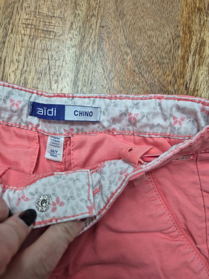 Pantalon chino rose 4 ans - photo numéro 5