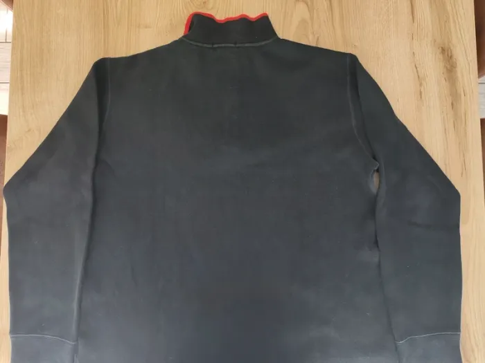 Pull col camionneur homme noir half zip ralph Lauren 1/4 zip taille xl - photo numéro 4