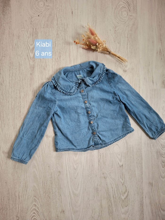 Blouse en jean  bleu fille  Kiabi – 6 ans