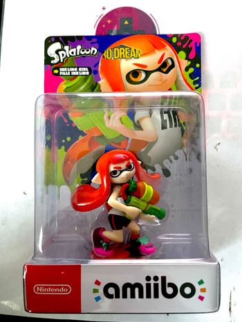 Amiibo Splatoon Fille Orange néon Inkling