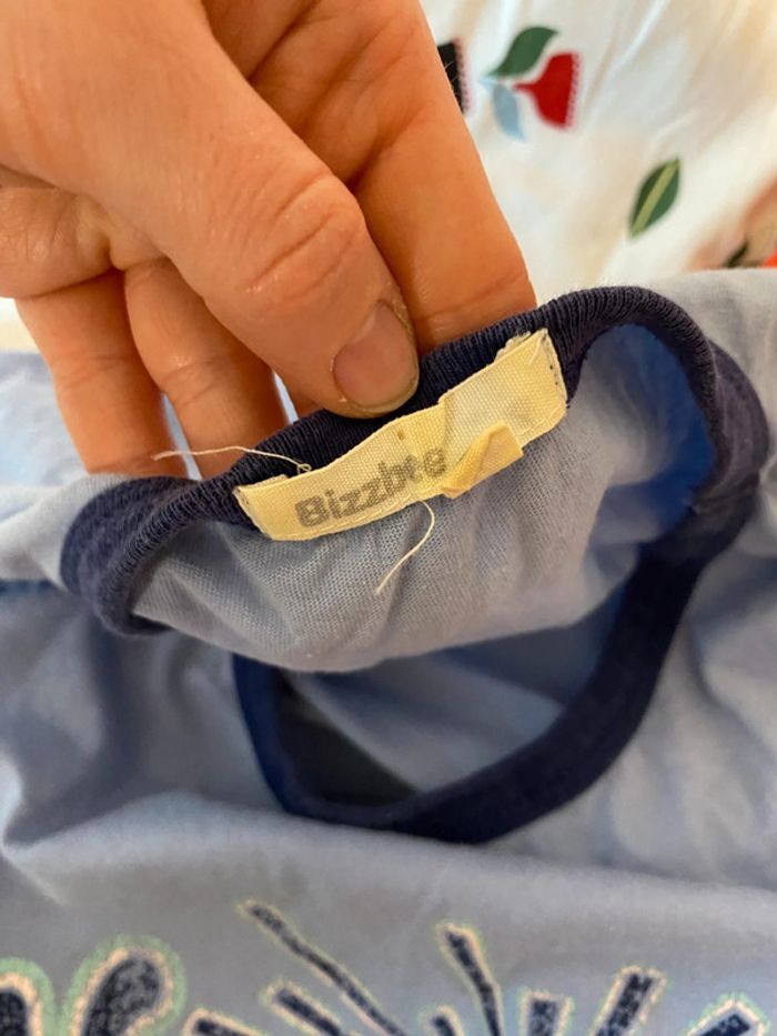 T-shirt bleu Namasté Bizzbee taille S - 36 - photo numéro 8