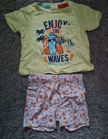 Ensemble d'été T-shirt + short 12mois