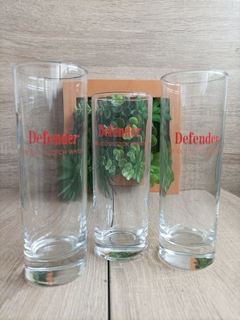 Lot 3 verres Defender 