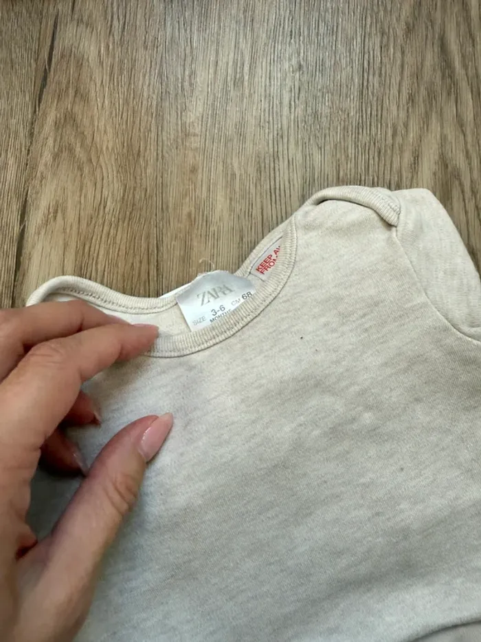 Lot de 11 bodys bébé longues manches en taille 3/6 mois ,68 cm Zara, H&M et petit béguin - photo numéro 5