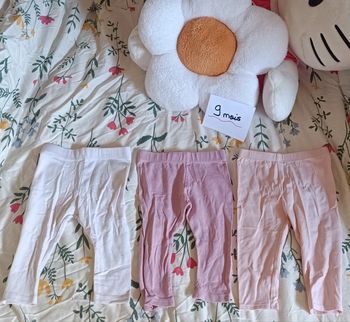 Lot de 3 legging bébé 9m