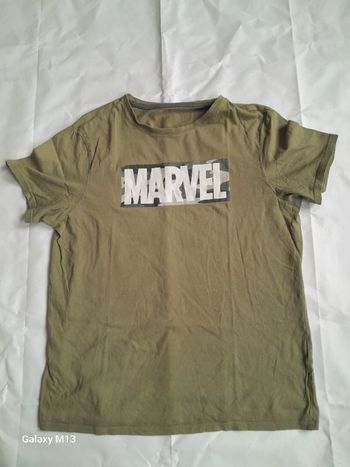 Tee shirt homme kaki Marvel taille M