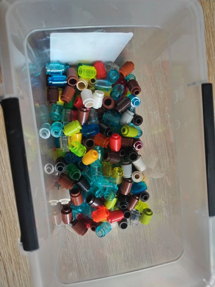 Lego lot 208 ronds 1x1 3062 - photo numéro 2