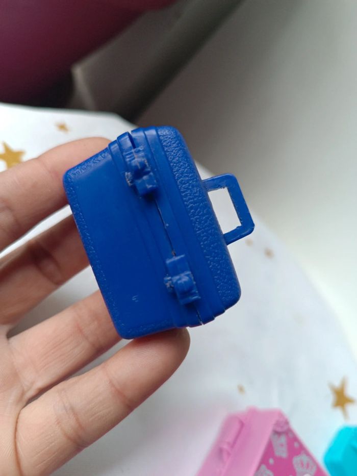 Barbie mattel fashionistas poupée sac bag bagage valise malle bleu rose blue pink Travel 1977 2011 - photo numéro 13