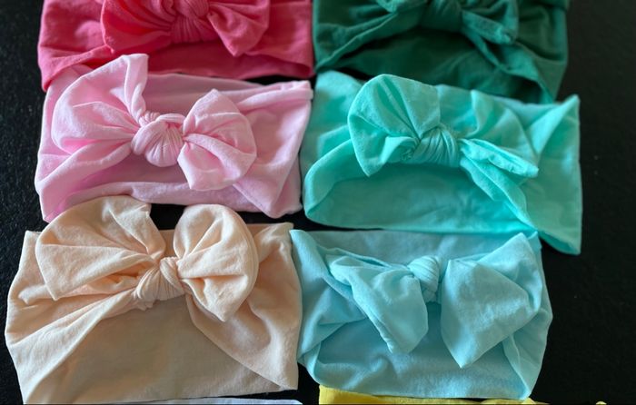 Lot de 12 bandeaux cheveux  bébé fille - photo numéro 2