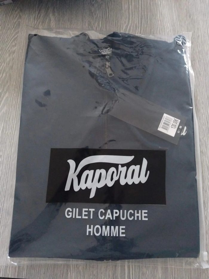 Gilet capuche homme Kaporal bleu marine taille xxl