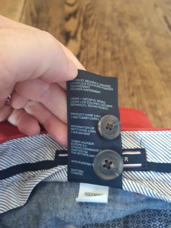 Pantalon homme rouge Tommy Hilfiger W34L32 - photo numéro 9