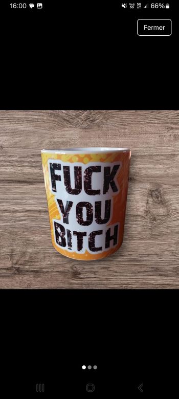 Mug humour fuck you Bitch