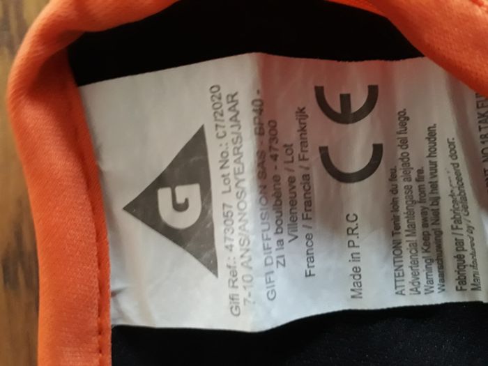 Déguisement robe orange et noire 7 - 10 ans Gifi - photo numéro 6