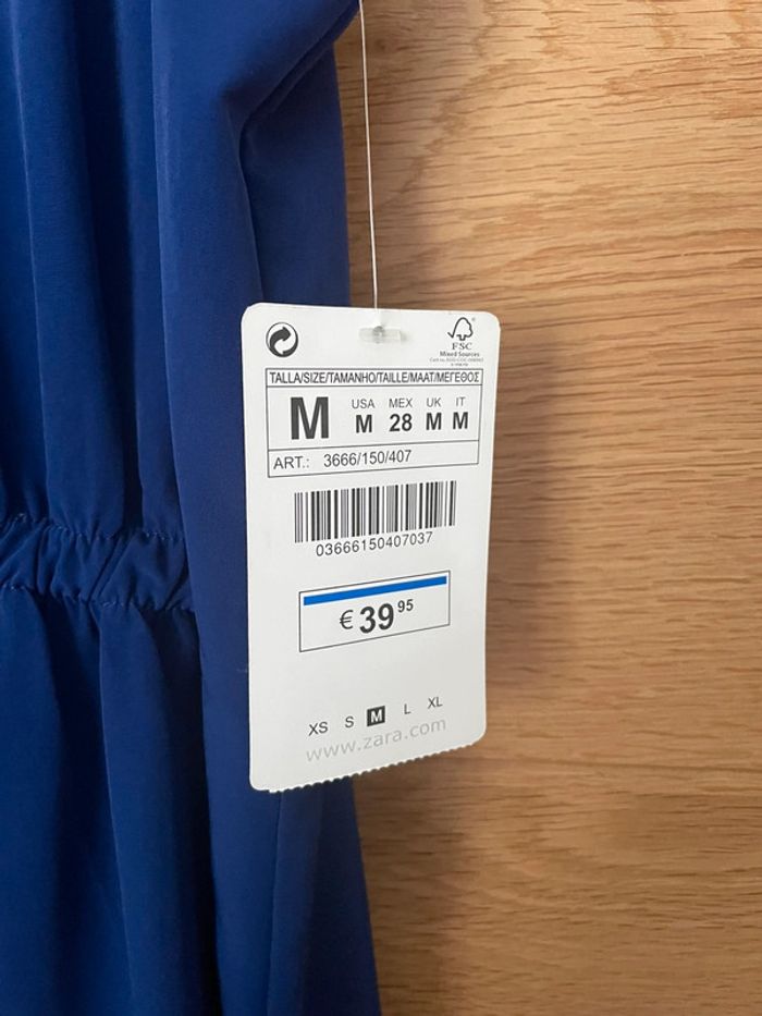 Robe Zara bleu électrique neuve M - photo numéro 5