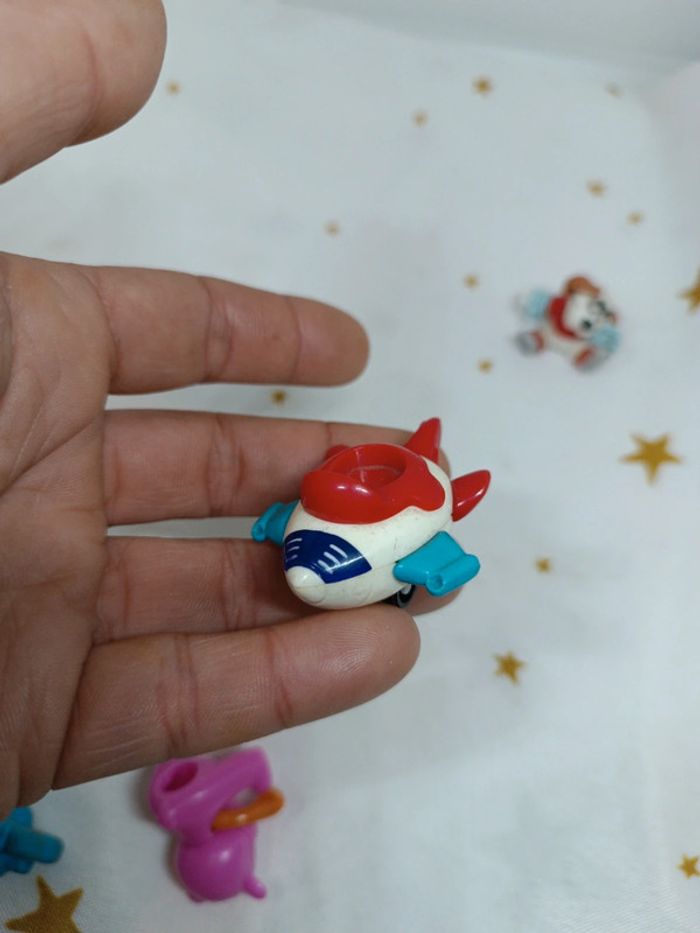 Lot divers figurine Kinder MPG animaux tigre puce cochon avion chien frog crocodile ours rose - photo numéro 10