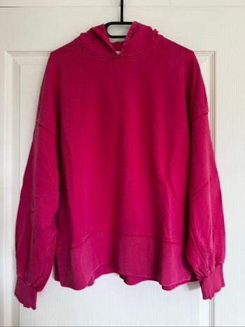 Sweat à capuche rose fuchsia