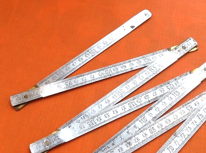 Double mètre pliant LJM (Justin Ledru Manufacture) DURALUMIN - photo numéro 3