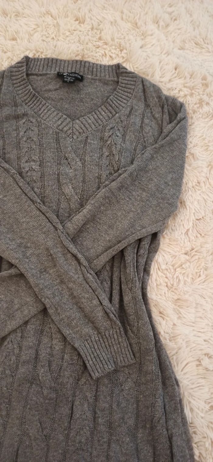 Robe pull grise - photo numéro 2