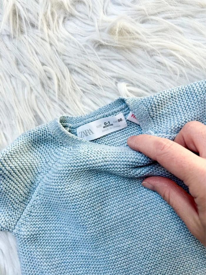 Gilet maille croisé - Zara - 1 mois - photo numéro 4