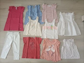 Lot vêtements bébé fille 2 ans