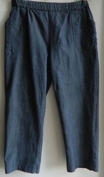 Pantacourt T2 élastique en jeans