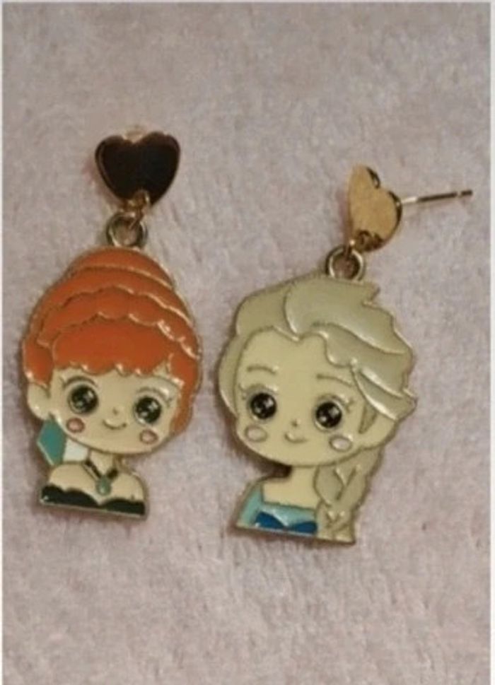 Boucles d'oreilles Anna et Elsa - photo numéro 4