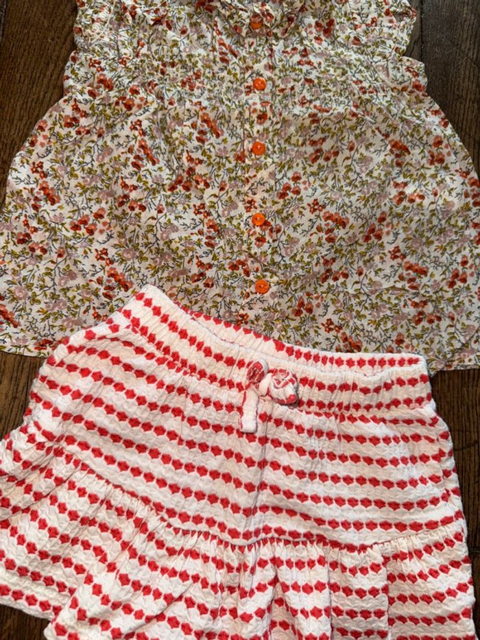 Haut et short Zara 12 mois - photo numéro 2