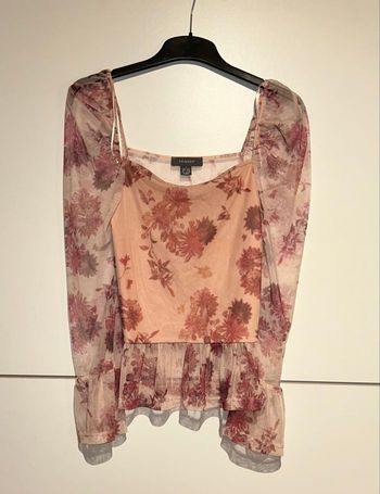 Blouse rose à fleurs Primark – Taille S