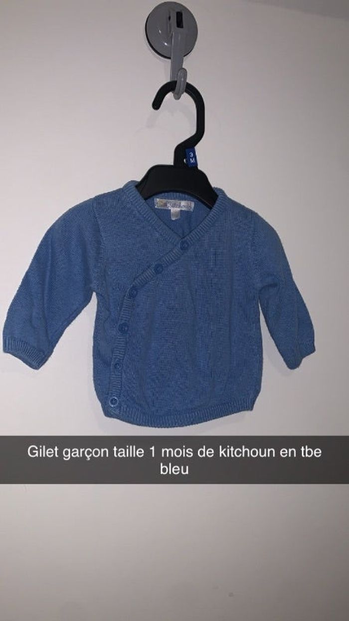 Gilet garçon taille 1 mois