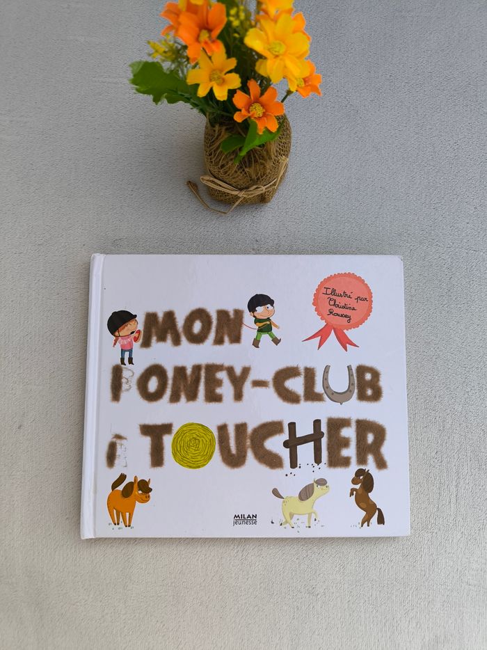 Livre Mon poney-club à toucher Milan
