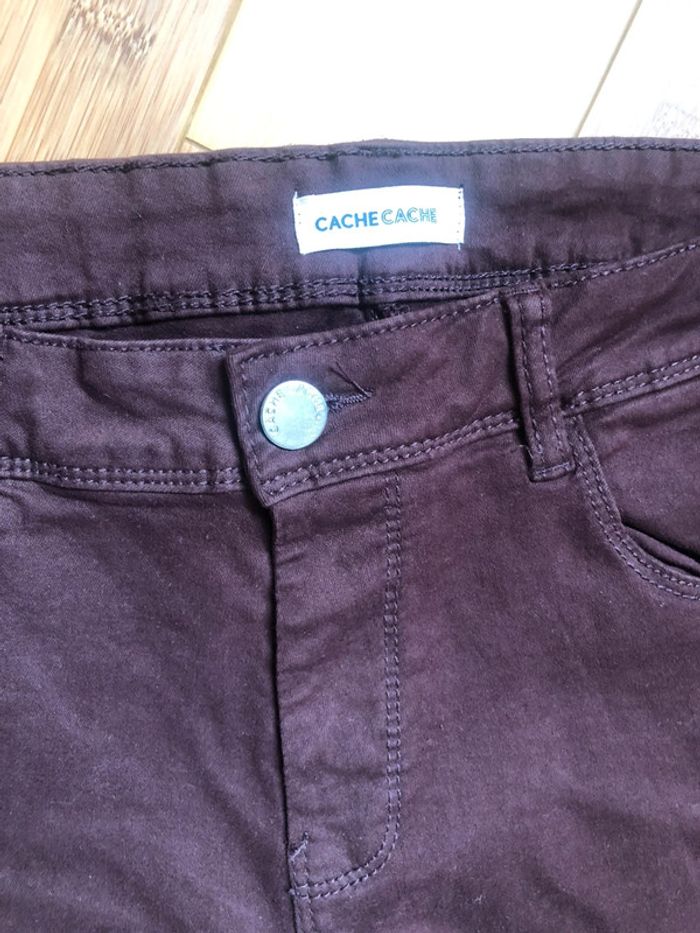 222 - pantalon cache cache chocolat - photo numéro 7