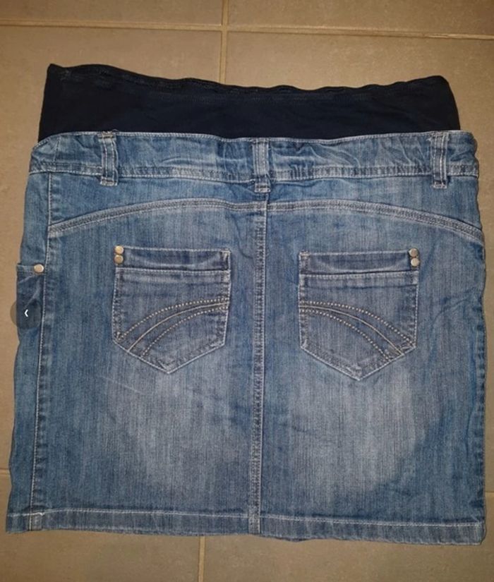 Jupe en jean de grossesse taille 38 - photo numéro 2