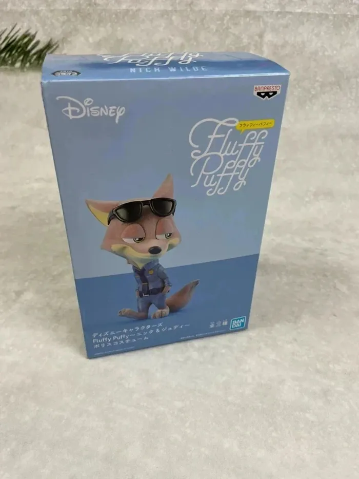 Figurine authentique Disney Japon Zootopie Nick Wilde Fluffy Puffy - tenue de policier - photo numéro 17