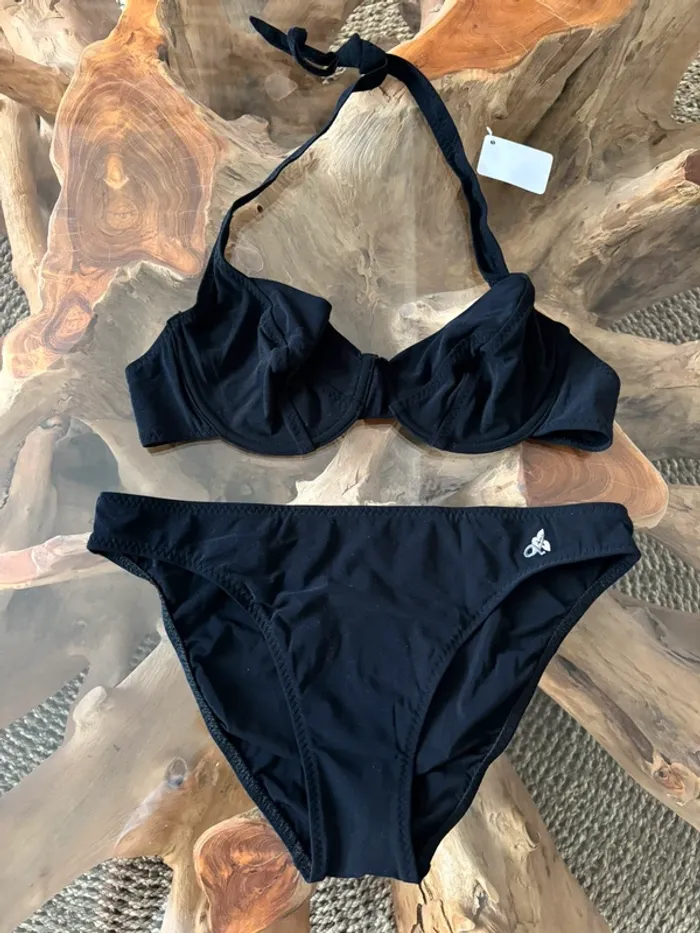 Maillot de bain 2 pièces Livia noir taille 42