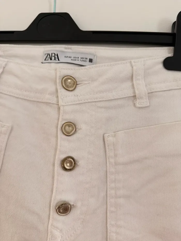 Pantalon Zara jean long pantaloni pantalones Vloeiende Calças femme woman donna mujer été poches - photo numéro 6