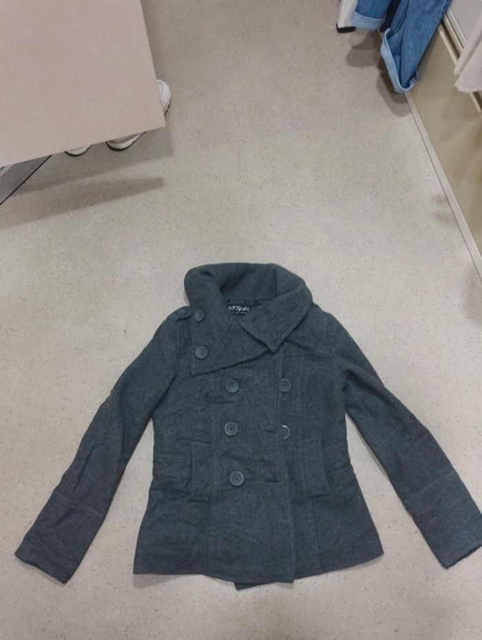Manteau veste grise taille L femme - photo numéro 4