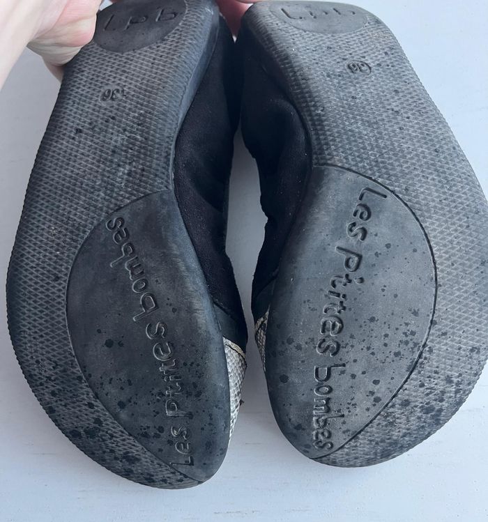 Ballerines LPB Les P'tites Bombes serpent, écailles T36 en cuir - photo numéro 4