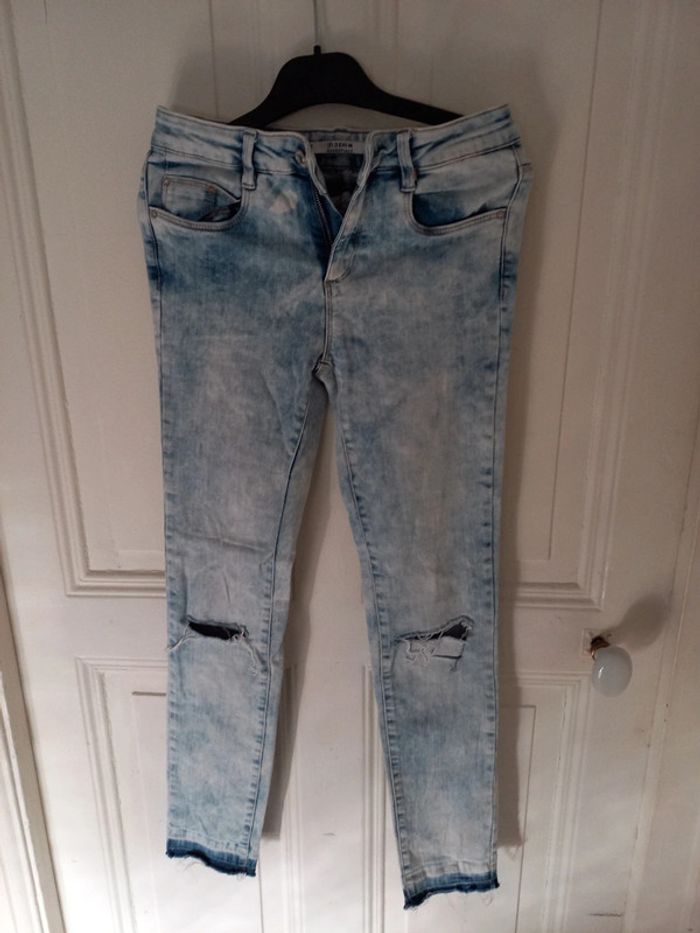 Jean skinny délavé