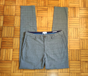 Pantalon costume Jules taille 40 motif pied de poule gris