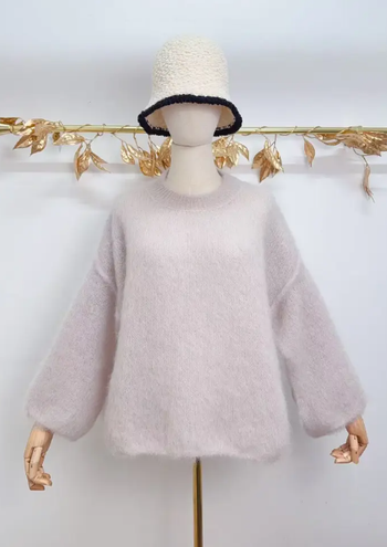 Pull - Beige - Fluffy - Cocooning - Automne