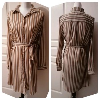 Robe chemise manches longues